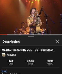 Bad Moon (live) / 本田雅人 with VOE | 音楽/本・雑誌