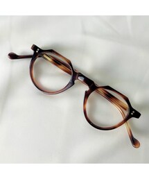 VINTAGE | 50s Brown Tortoise Crown Panto Frame France [Celluloid Frame](メガネ)