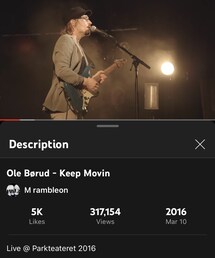 Keep Movin (live) / Ole Børud | R&B/Soul (2016)(音楽/本・雑誌)