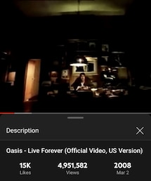 Live Forever (US ver.) / Oasis | UK Rock / Britpop (1994)(CD)