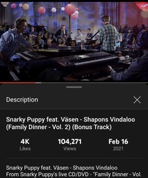 Shapons Vindaloo (feat. Väsen)/Snarky Puppy | Jazz Fusion (2016)(CD)