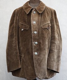 VINTAGE | *Super Rare* 30s Corduroy Hunting Jacket (Made in France)(その他アウター)