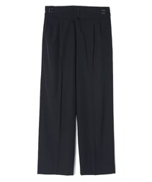 IRENISA | WOOL RAYON TWO TUCKS WIDE PANTS (22SS)(スラックス)