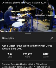 Got A Match? (live in 2017)/ Chick Corea EB | Jazz Fusion (2017)(音楽/本・雑誌)