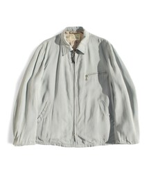 VINTAGE | 50s Rayon Gabardine Jacket [GRIPPER ZIPPER](ブルゾン)