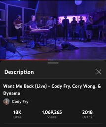 Want Me Back feat. Cory Wong / Cody Fry | Funk (2018)(CD)