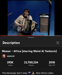 Africa feat. Weird Al Yankovic / Weezer | Rock (2018)(CD)