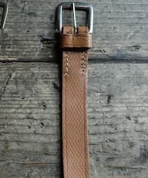 VINTAGE | 50〜60s The Czechoslovakia Army Light Brown Leather Belt(ベルト)