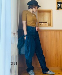 デニムシャツを脱いで温度調節♫ | Tシャツ/カットソー