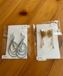 カフェでの委託販売手作りアクセサリー | ピアス（両耳用）