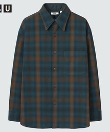 UNIQLO | ヘビーフランネルオーバーサイズシャツ(シャツ/ブラウス)