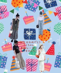 satoちゃんハピバ🎂 | さとちゃんお誕生日おめでとう🎂オソロの品のコーデを集めてみたよん♡素敵で楽しく買い物がたくさんできる😂一年になりますように😘🫶(ラッピングキット)