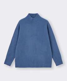 GU | パフィータッチハイネックセーター(ニット/セーター)