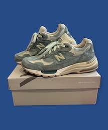 NEW BALANCE | KITH × New Balance 992 "Aegean Blue/Shadow Gray"(スニーカー)