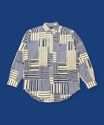 POLO RALPH LAUREN | Ralph Lauren 「CLASSIC FIT」 Lマルチ ボーダー & ストライプ パッチワーク(シャツ/ブラウス)
