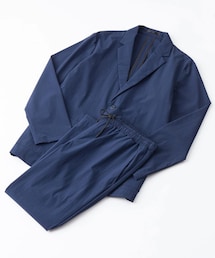 JEANS MATE | ノーストレス セットアップ テーラードジャケット イージーパンツ セット パッカブル 軽量ストレッチ 撥水 size XL(セットアップ)