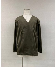 ATHA | VELVET NO COLLAR DOUBLE BREASTED JACKET(ノーカラージャケット)