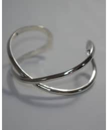 roundabout | Silver Cross-Over Bangle⁡(バングル/リストバンド)