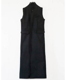 MINUS | Name /FLOOR LENGTH SLEEVELESS (HEAVY MELTON)(ジャケット/アウター)