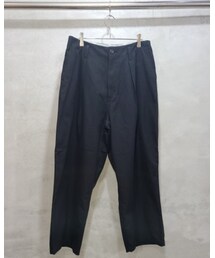 roundabout | T/R Twill 2tuck Pants/Black(パンツ)