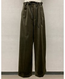 ATHA | VELVET GATHER WIDE EASY TROUSERS(パンツ)