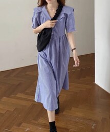 no brand | シャツワンピース