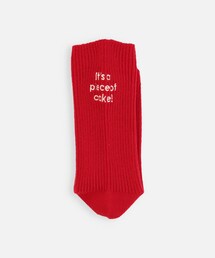 靴下屋 | メッセージ刺繍ソックス011140932-42(ソックス/靴下)