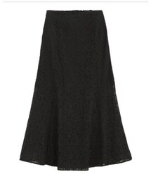 GU | レースフレアロングスカート ブラック(スカート)