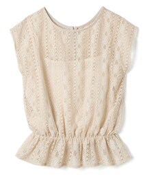 GRL | キャミソール付き前後2Wayレーストップス ベージュ(シャツ/ブラウス)