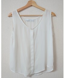 CLOCHE | ノースリーブ ブラウス ホワイト(シャツ/ブラウス)