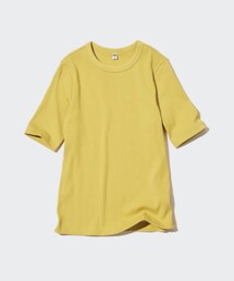 UNIQLO | リブクルーネックT(Tシャツ/カットソー)