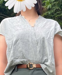 Samansa Mos2 blue | Tシャツ/カットソー