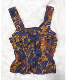 Betu | vintage チェーン柄ビスチェ(ベスト)