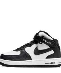 NIKE | Stussy × Nike PS Air Force 1 Mid "Black and Light Bone"(スニーカー)