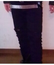 レディース  ホンコンマダム クラッシュスキニーデニム     | パンツ