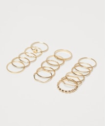 H&M | H&M - リング 16個セット - ゴールド(リング)