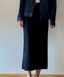 TOTEME | Black Totême Bitti Denim Midi Skirt(デニムスカート)