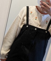 Samansa Mos2 blue | サロペット/オーバーオール