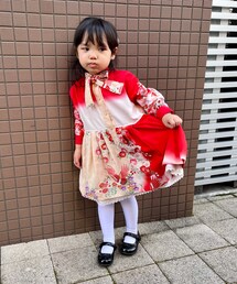 ばあばが作った着物風ワンピース | ワンピース