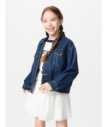 UNIQLO | ティアードミニスコート　KIDS160　オフホワイト(スカート)
