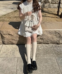 Avail | aichiiさん×アベイルコラボ 肩フリルノースリブラウス(シャツ/ブラウス)