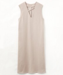 しまむら | haruさん×しまむらコラボ　ツイードVネックJSK127　M　中薄橙(ジャンパースカート)