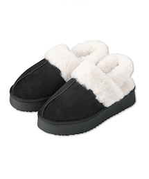 しまむら | chocoさん×morinorinkleコラボ　起毛サボ　M　中黒(シューズ)