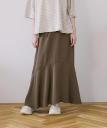 しまむら | chocoさんさん×しまむらコラボ　トロミマーメイドスカート　M　中茶(スカート)