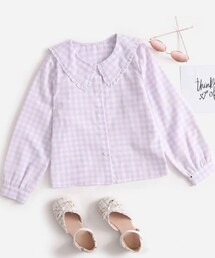 SHEIN | セーラーカラーのブラウス(シャツ/ブラウス)