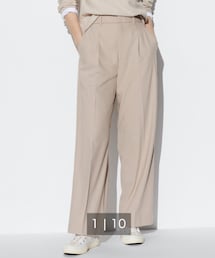 UNIQLO | タックワイドパンツ(スラックス)