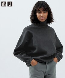 UNIQLO | ブラッシュドジャージータートルネックT（長袖）(Tシャツ/カットソー)