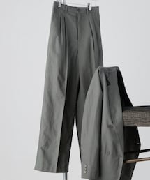 UNIQLO | リネンブレンドタックワイドパンツ(その他パンツ)