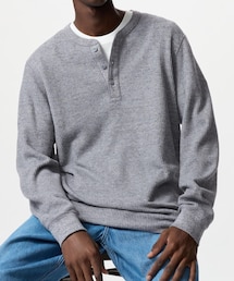 UNIQLO | ワッフルヘンリーネックT(Tシャツ/カットソー)