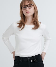 UNIQLO | スムースストレッチコットンクルーネック(Tシャツ/カットソー)